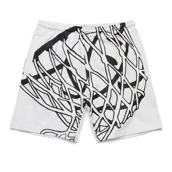 Market Smiley In the Net UV‎ Shorts White Black Size Small - Picture 1 of 11